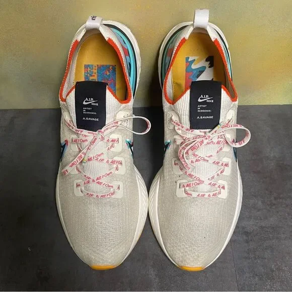 Nike React Infinity Run Flyknit A.I.R. Sail Men’s Sneakers Size 14 - Picture 9 of 16